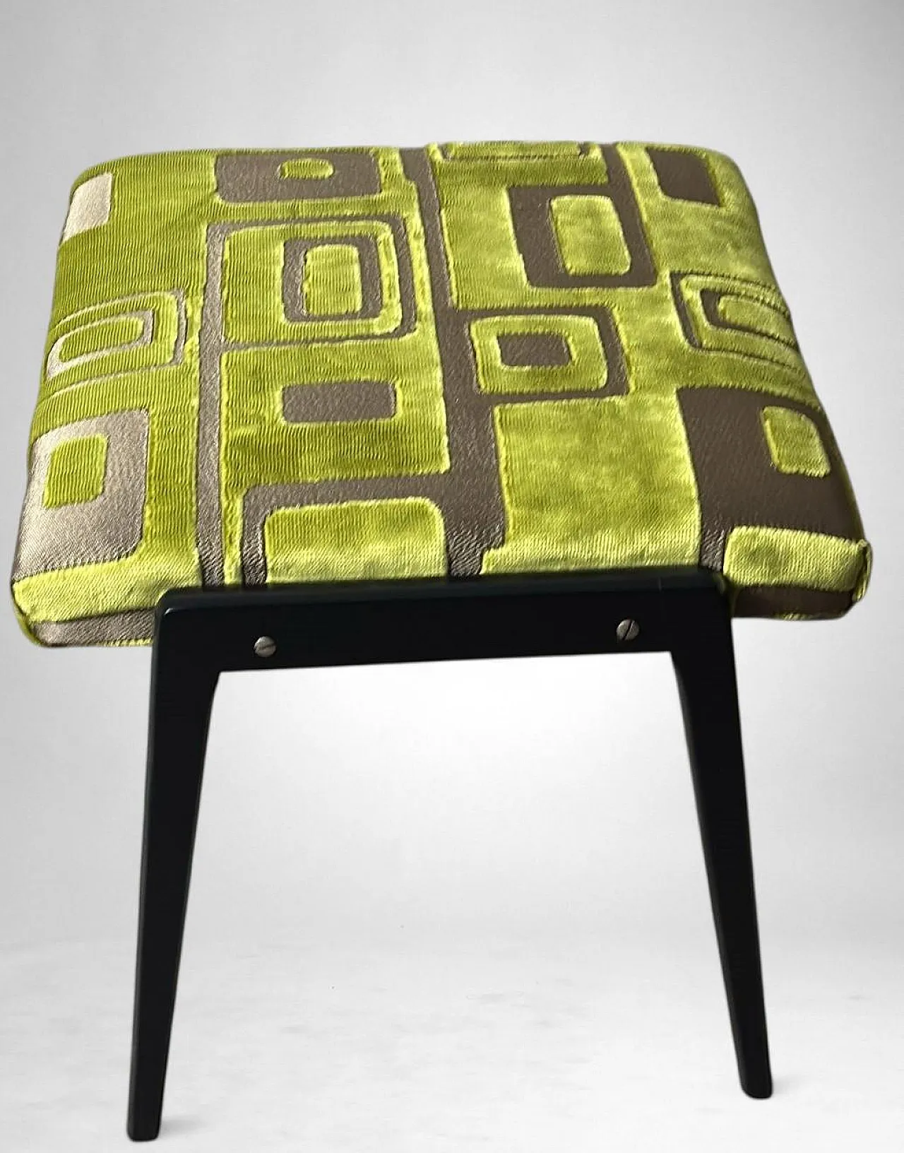 Pair of wooden and upholstered benches, Paolo Buffa's style, 1960s 12