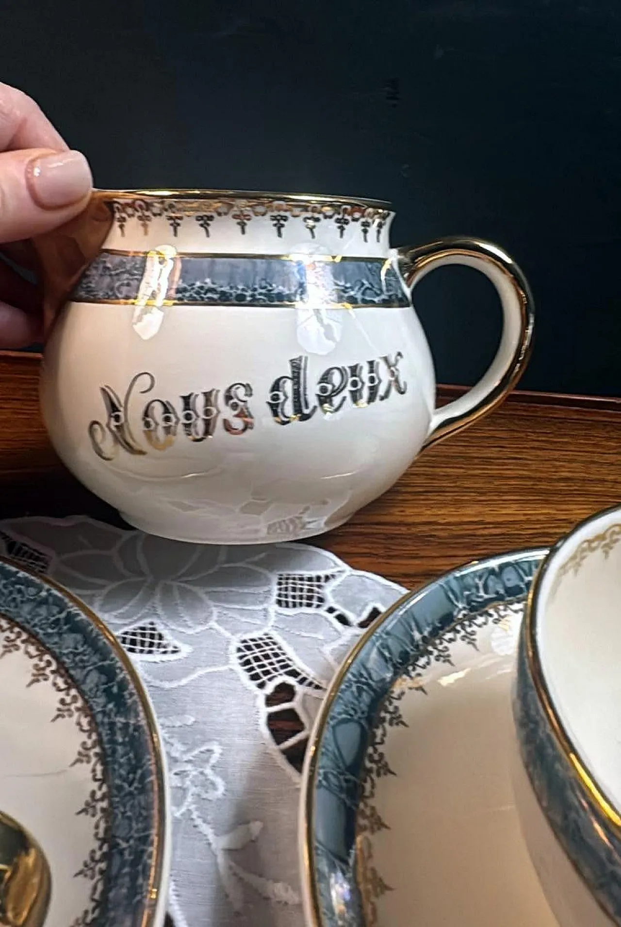 Set Tete-A-Tete in maiolica di Villeroy & Boch, anni '50 19