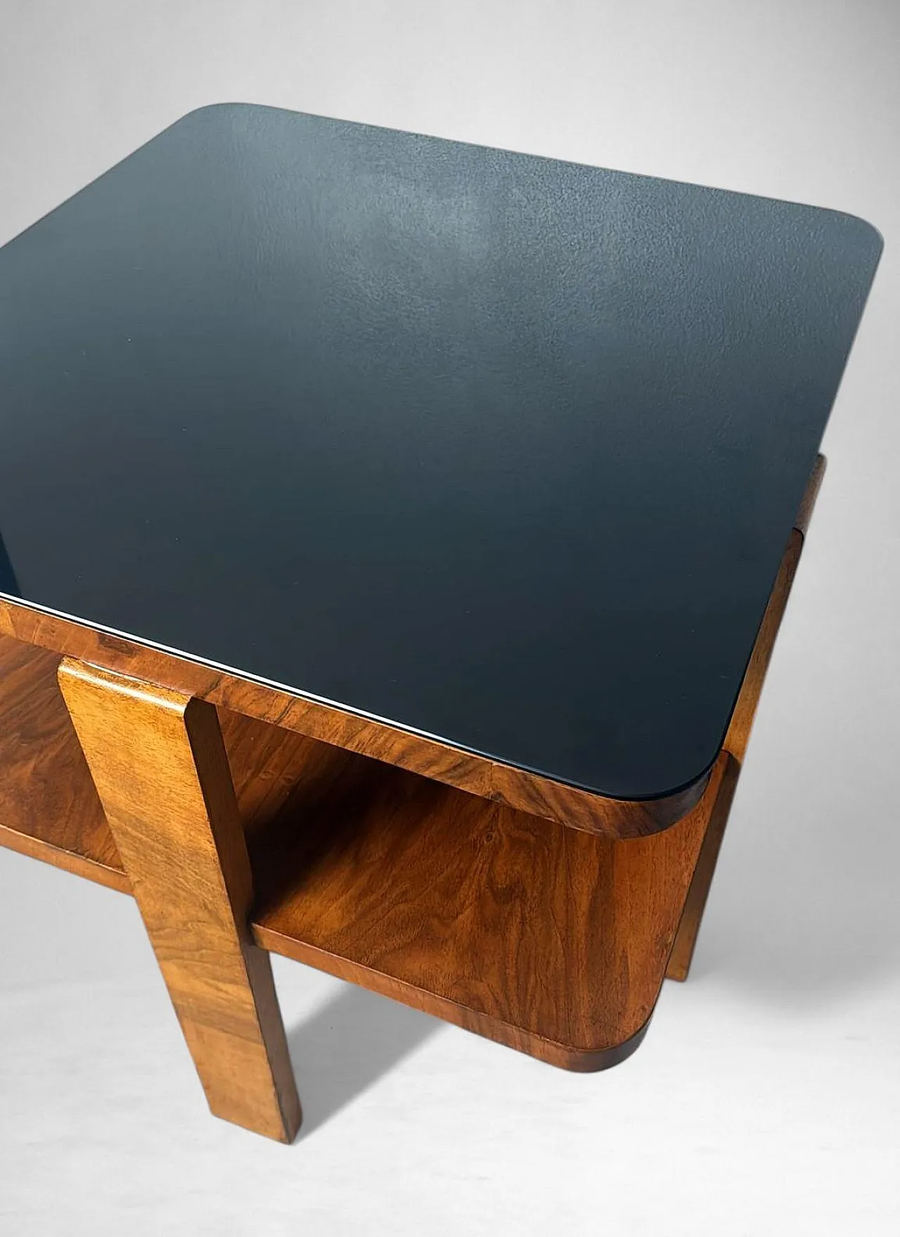 Art Deco square coffee table with glass top, 1930s 14