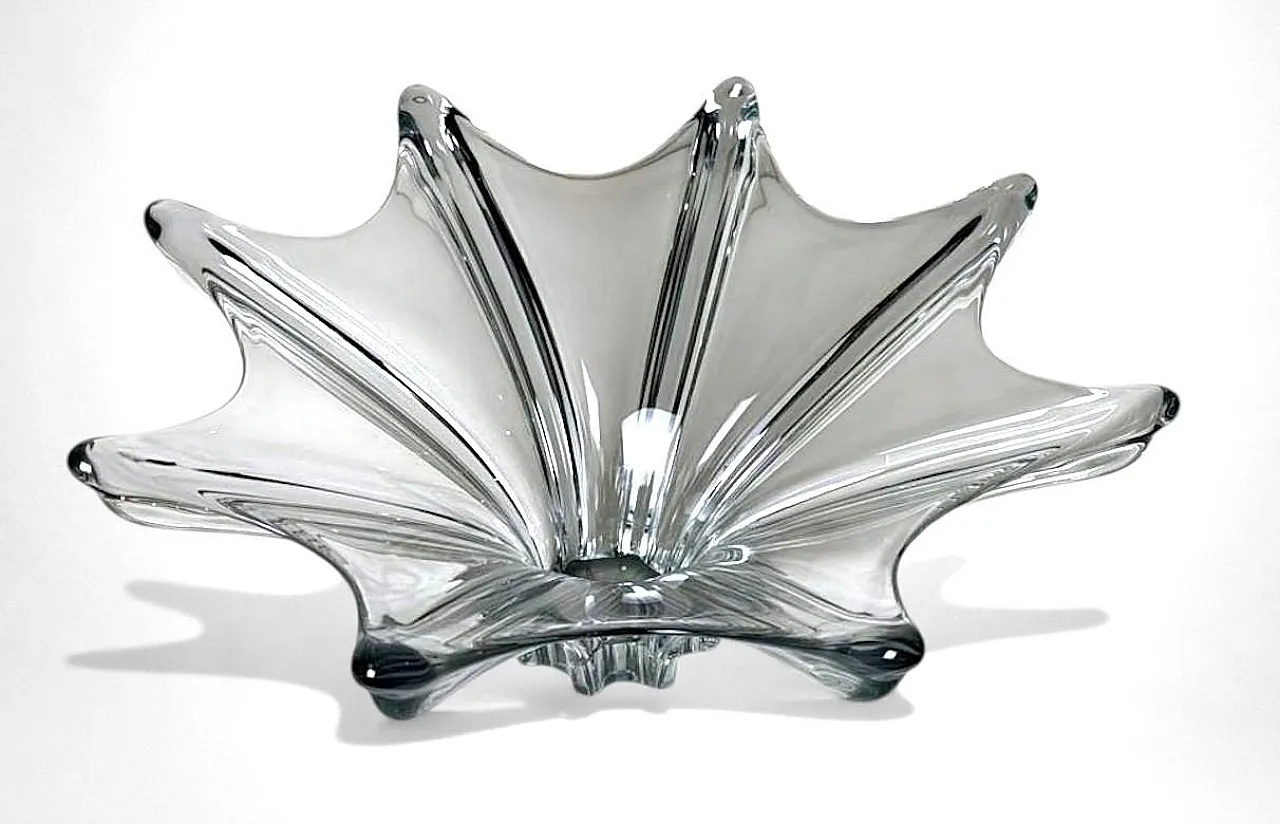 Centrotavola in cristallo di Art Vannes, anni '60 3