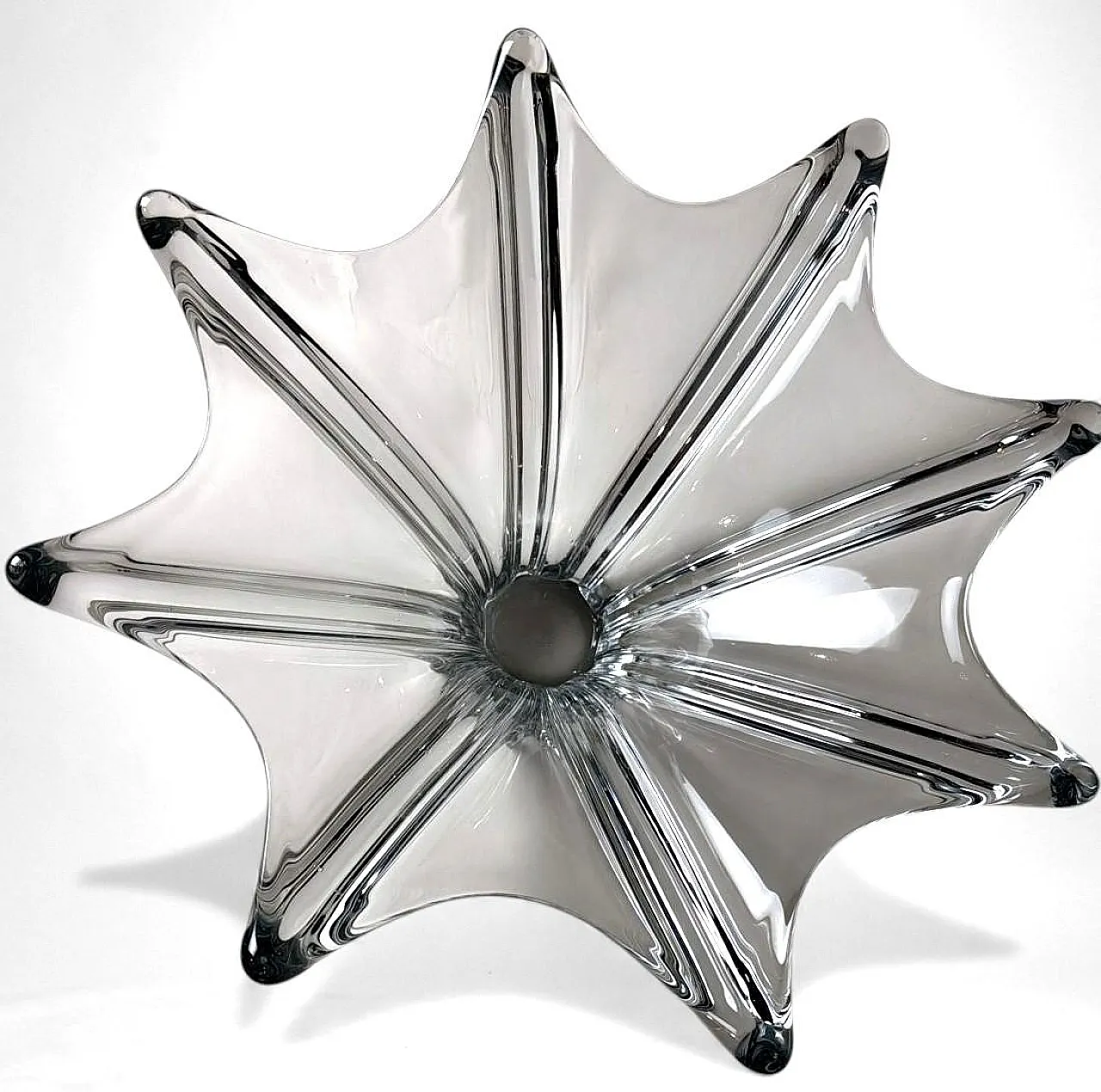 Centrotavola in cristallo di Art Vannes, anni '60 5