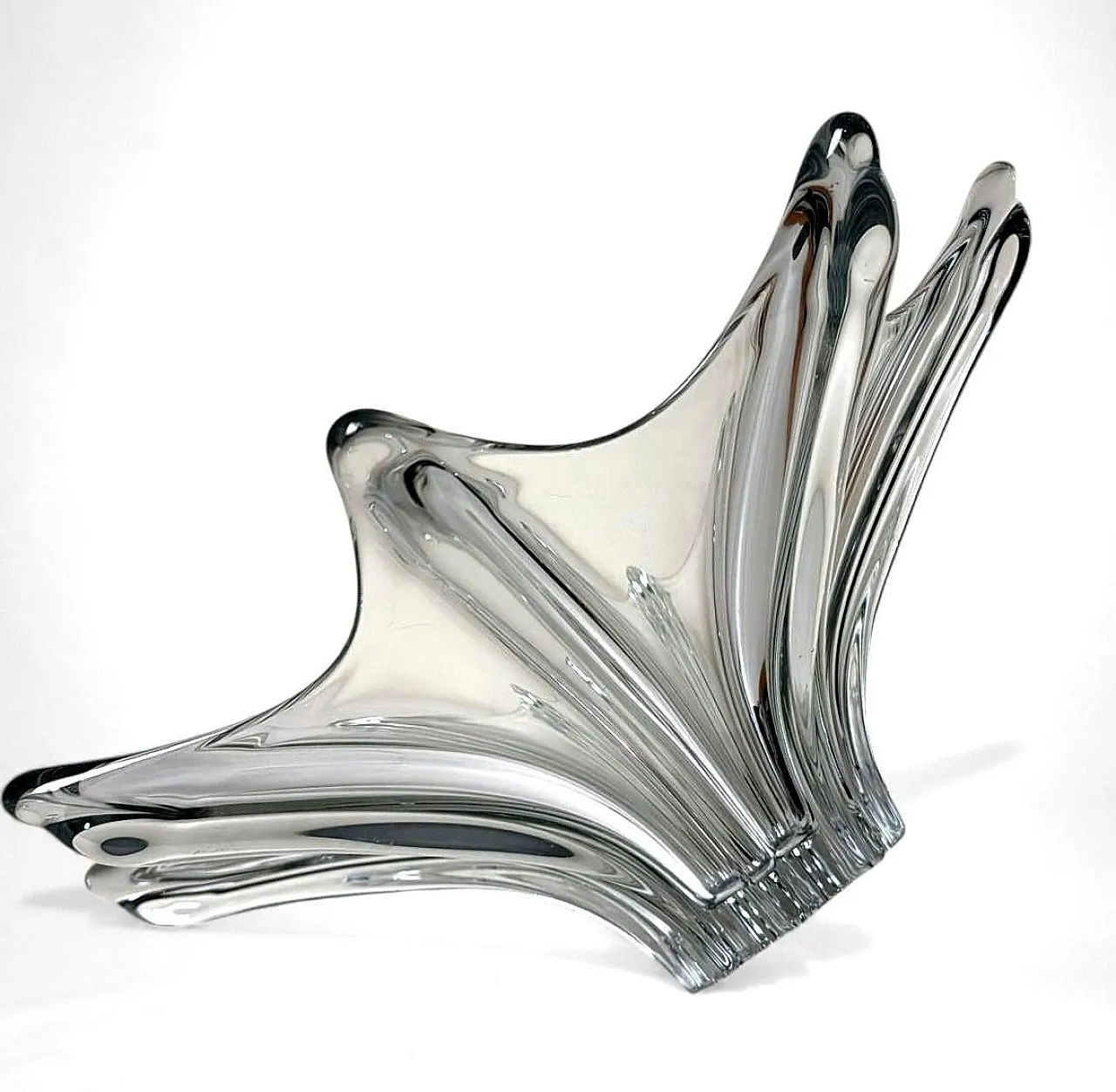 Centrotavola in cristallo di Art Vannes, anni '60 6