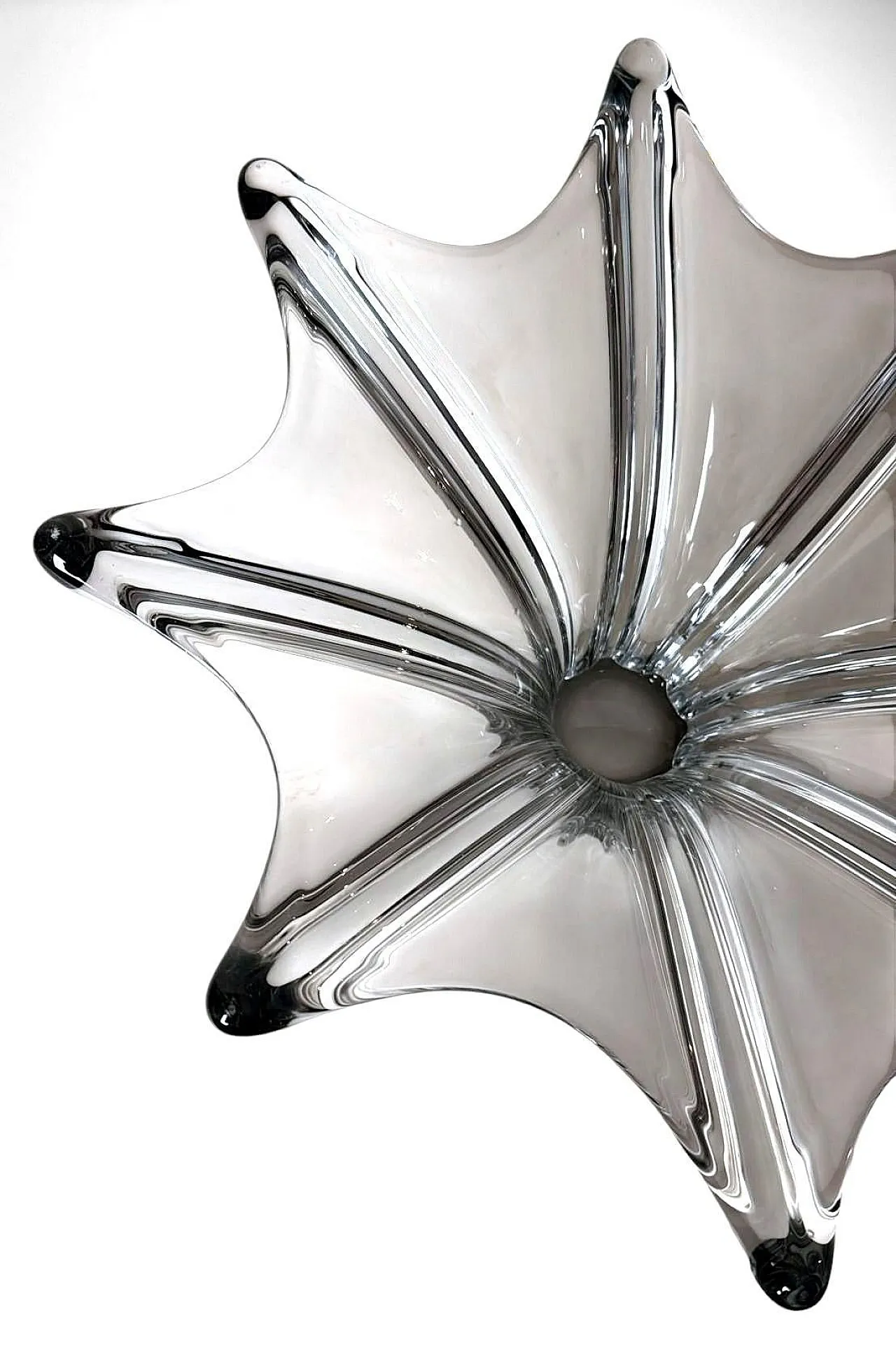 Centrotavola in cristallo di Art Vannes, anni '60 13