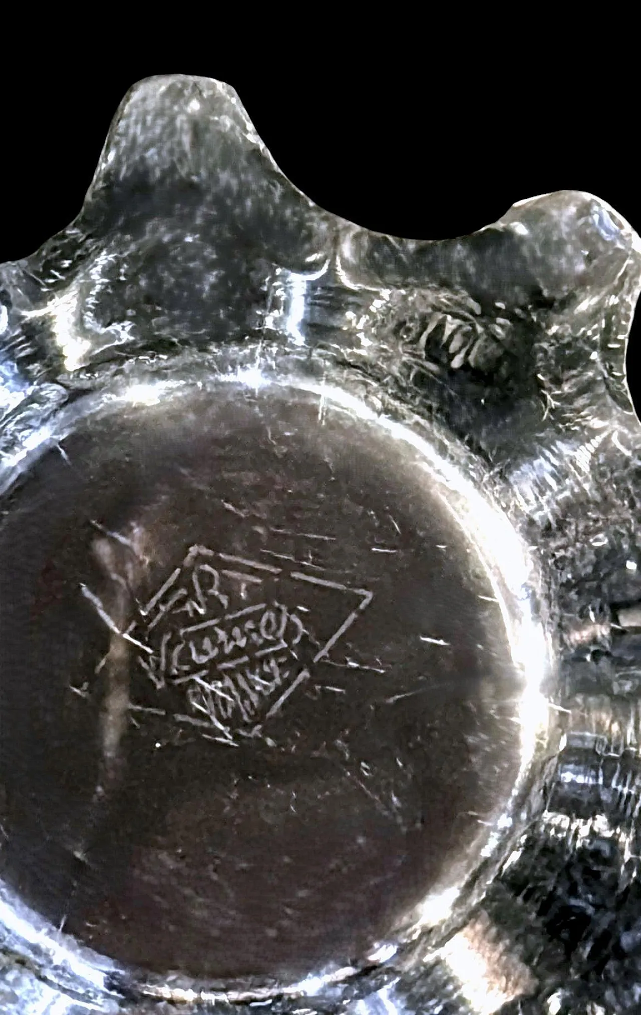 Centrotavola in cristallo di Art Vannes, anni '60 16