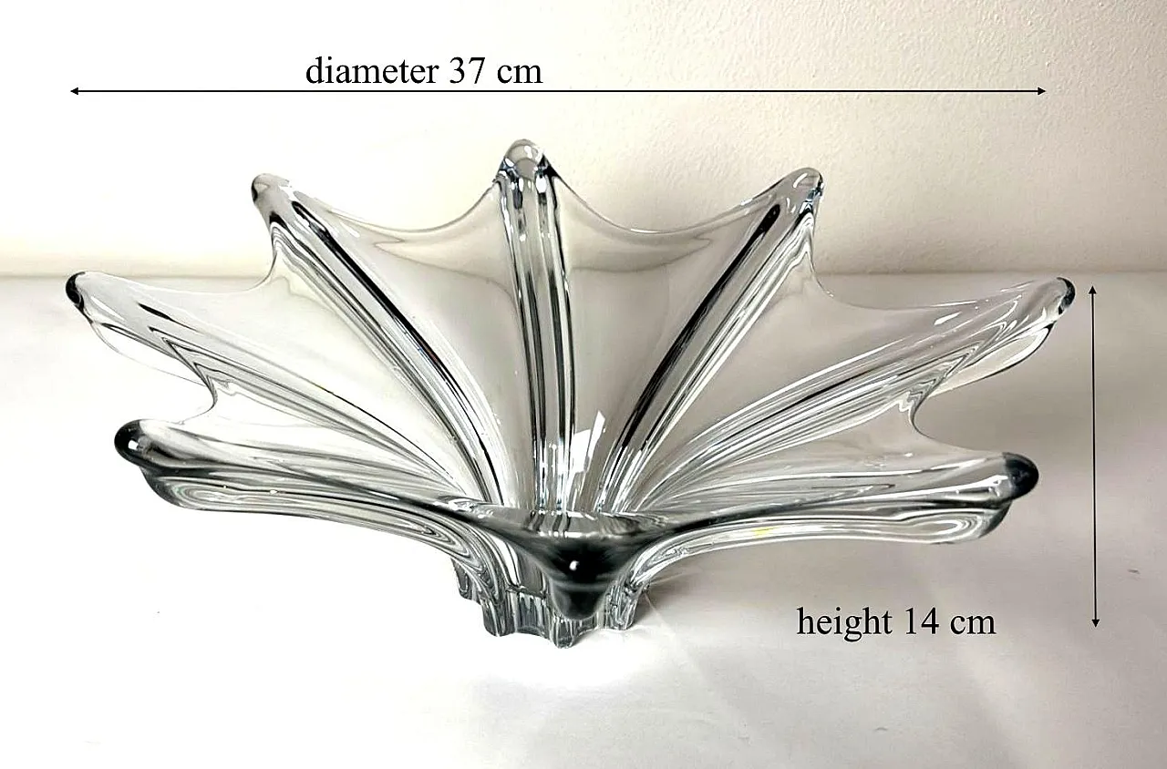 Centrotavola in cristallo di Art Vannes, anni '60 17