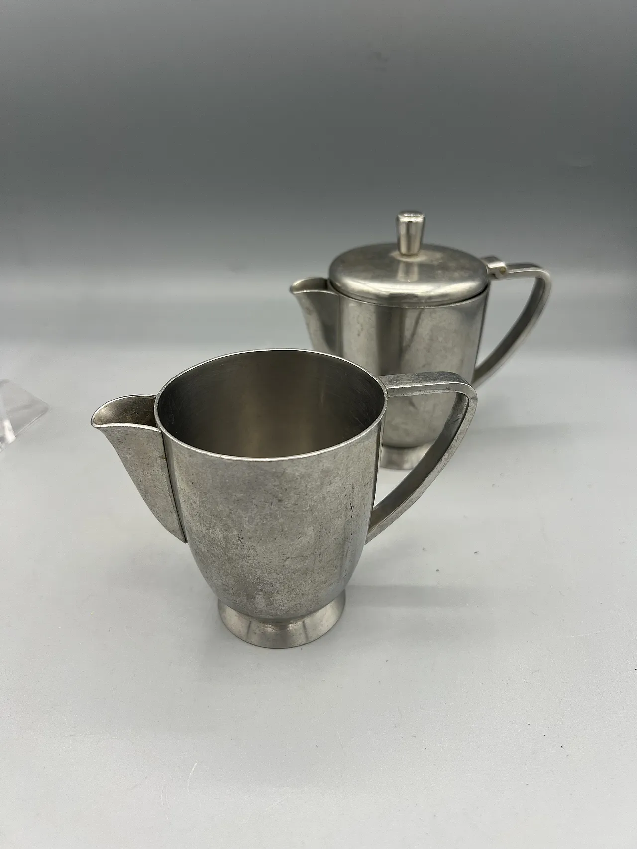 Coffee maker and milk jug by Giò Ponti for Fratelli Calderoni, 50s 2