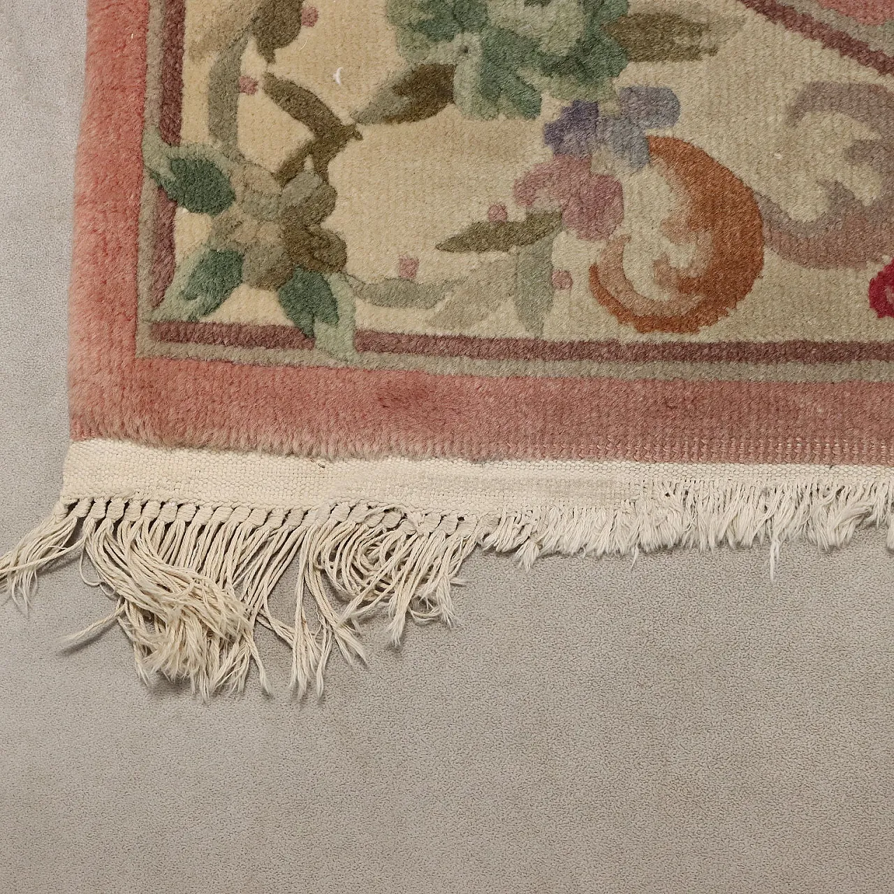 3 Tappeti Pechino, in cotone e lana, nodo grosso, fatti a mano, '900 6