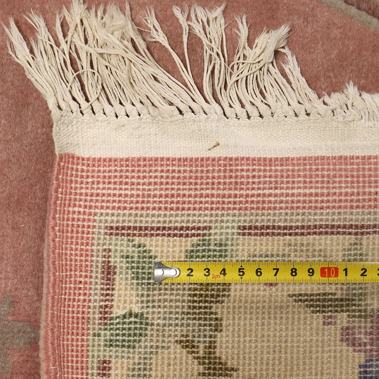 3 Tappeti Pechino, in cotone e lana, nodo grosso, fatti a mano, '900 7