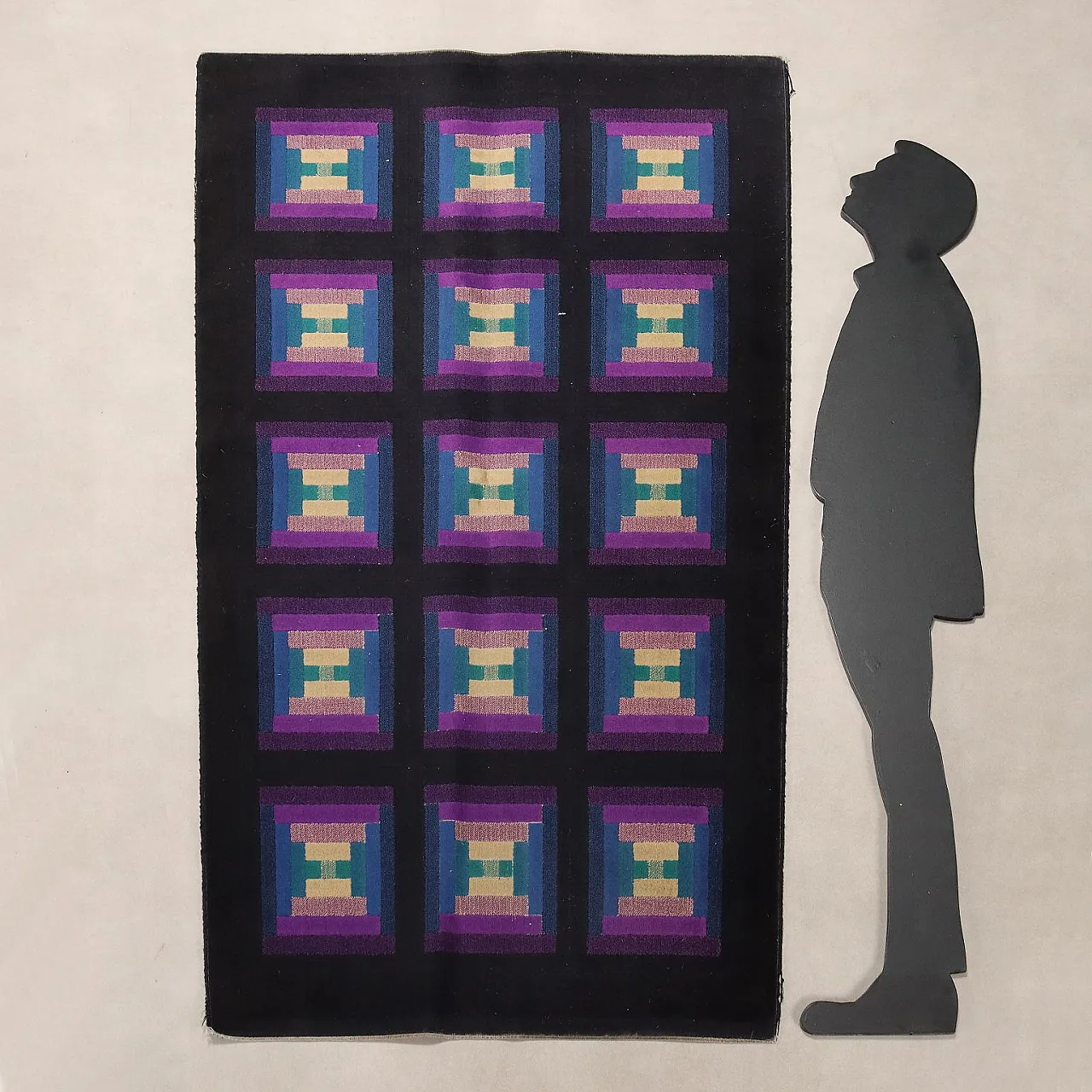 Tappeto di Missoni, in lana, nodo grosso, realizzato a macchina, '900 2