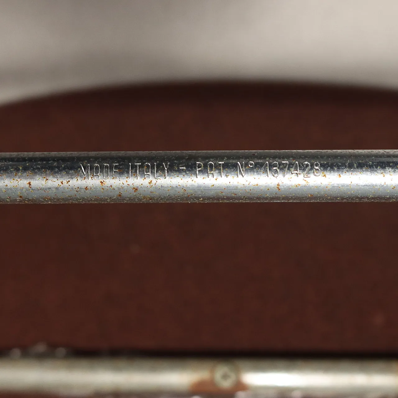 Coppia di sedie in metallo cromato, espanso e tessuto, '900 8