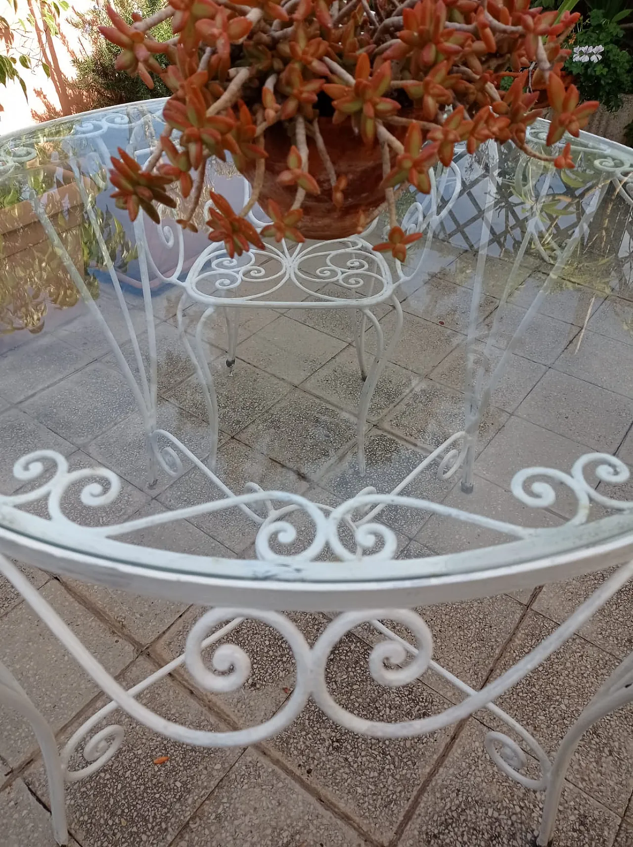 Mid-Century Italian wrought iron Garden Set, 1970s 2