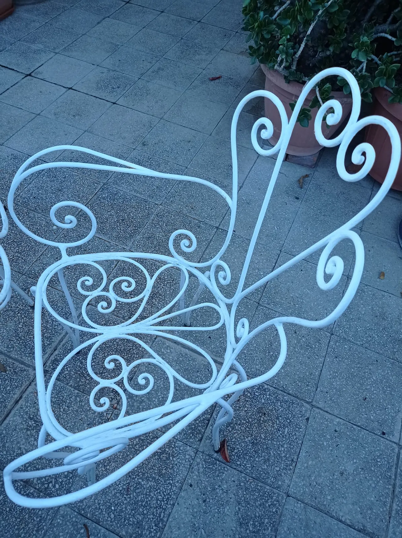 Mid-Century Italian wrought iron Garden Set, 1970s 4