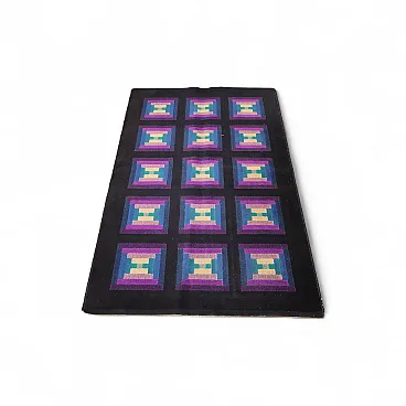 Tappeto di Missoni, in lana, nodo grosso, realizzato a macchina, '900