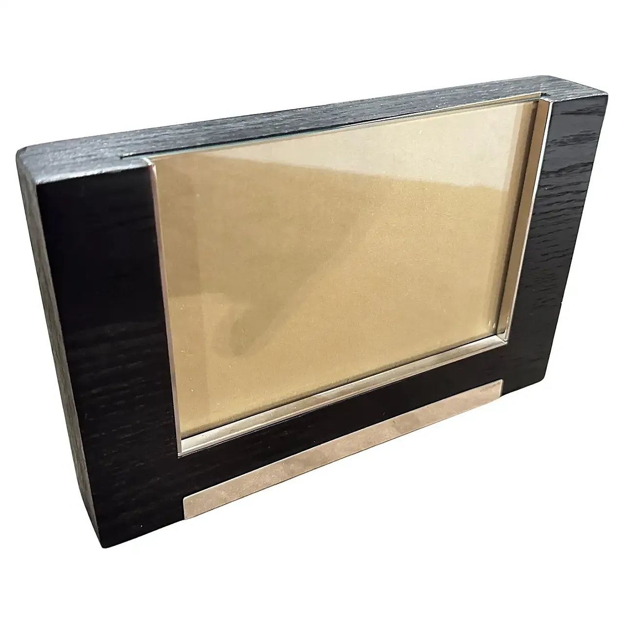 Sterling silver and ebonized wood frame by Silvan, 1980s 1