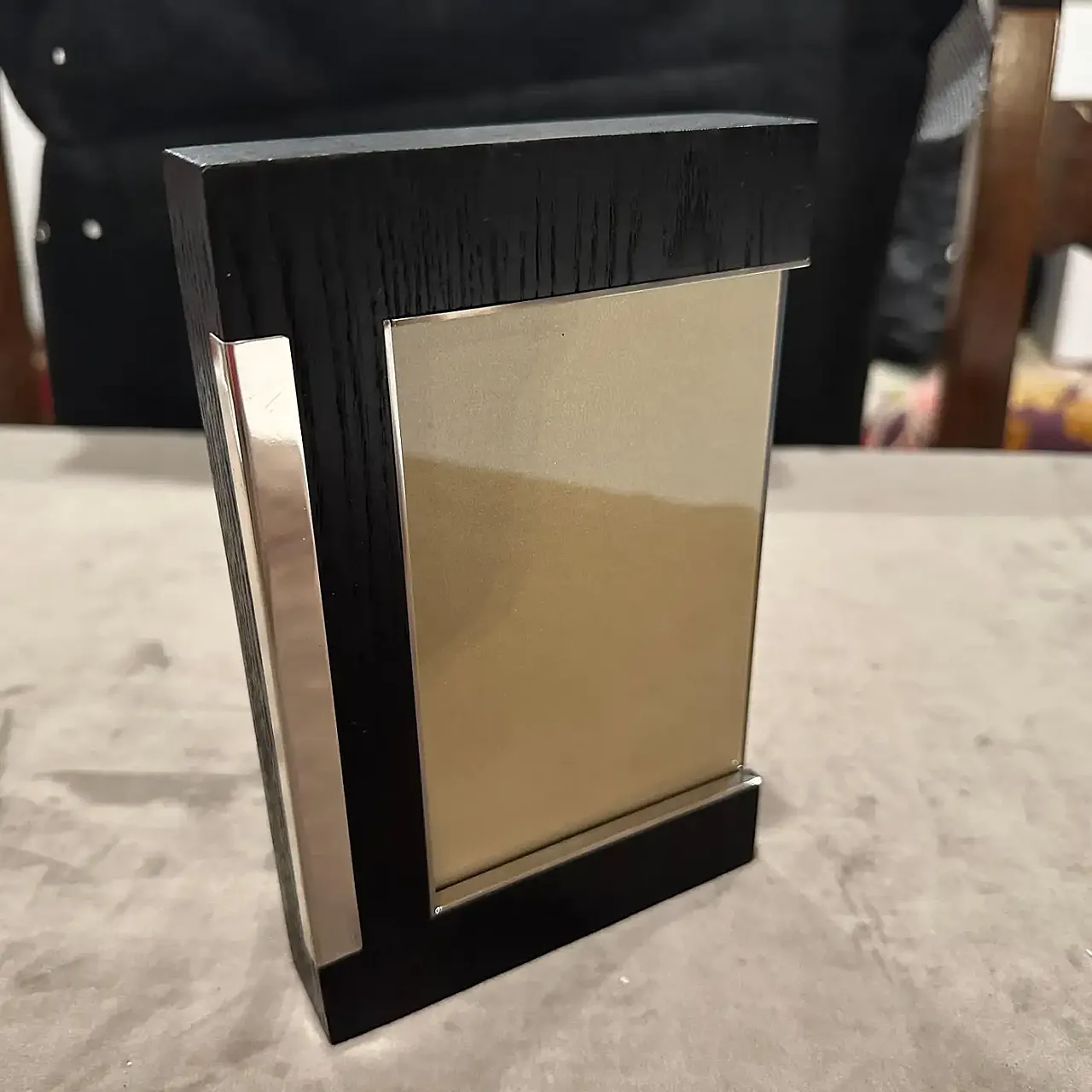 Sterling silver and ebonized wood frame by Silvan, 1980s 2