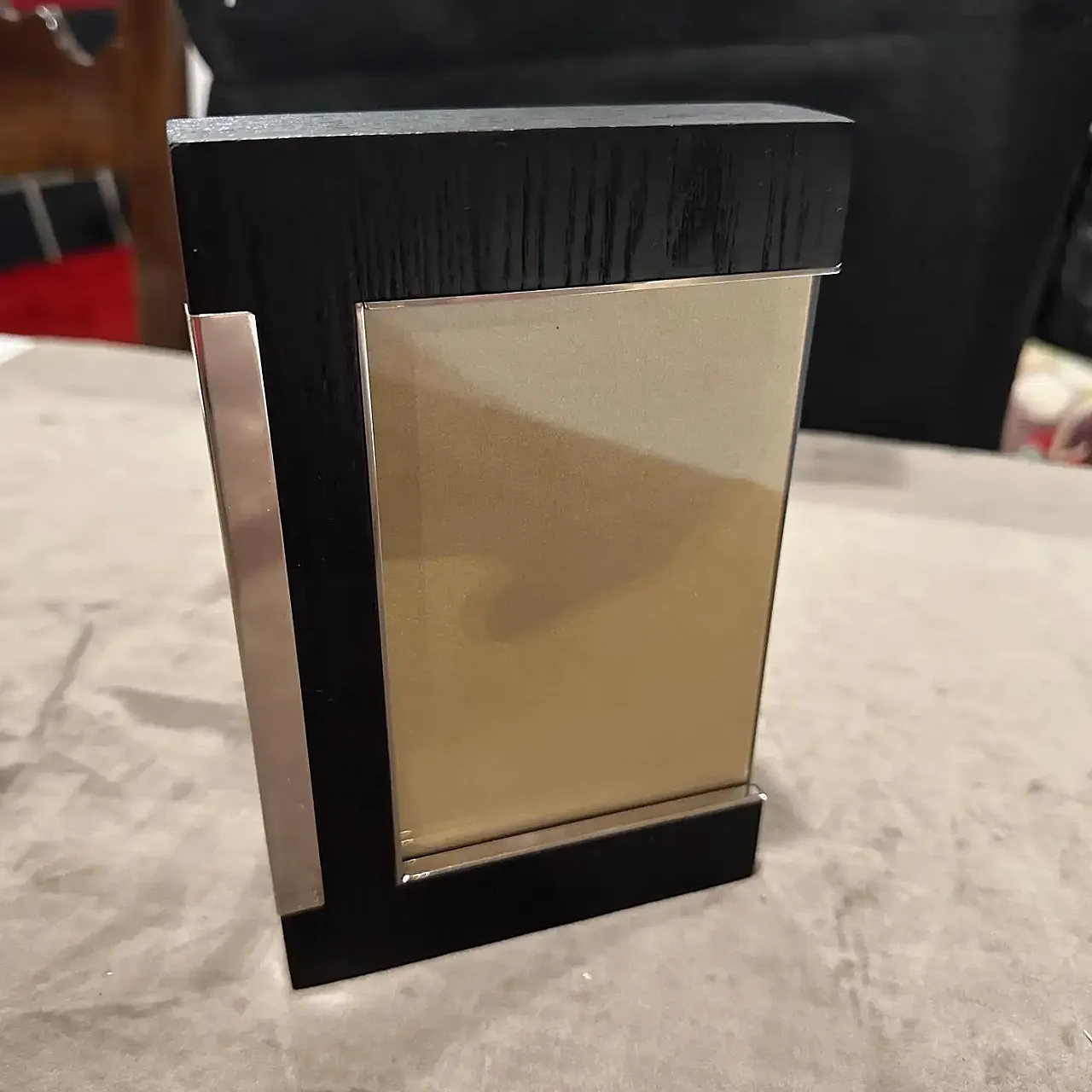 Sterling silver and ebonized wood frame by Silvan, 1980s 3