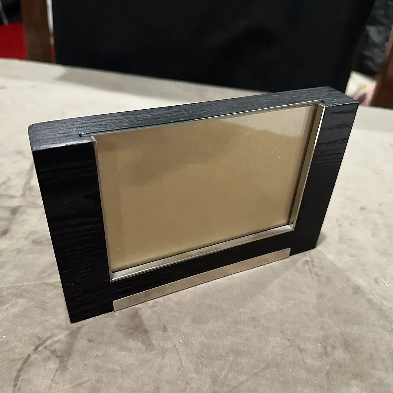 Sterling silver and ebonized wood frame by Silvan, 1980s 8