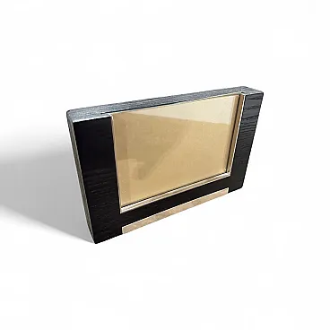 Sterling silver and ebonized wood frame by Silvan, 1980s