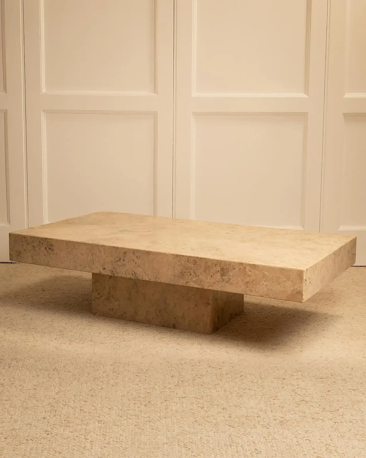 Tavolino da caffè in marmo, anni '70 3