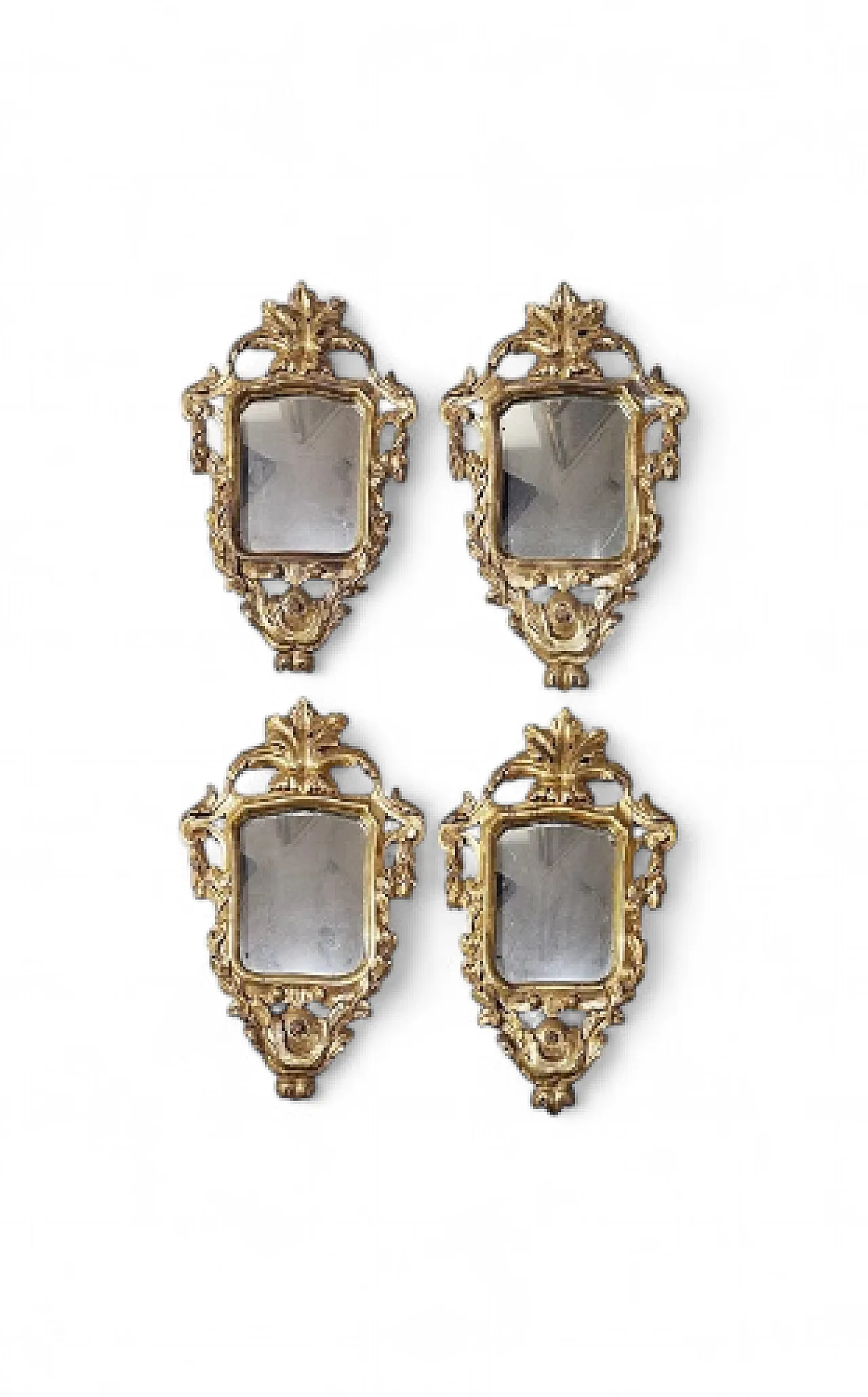 4 Specchiere dorate Luigi XV, '700 10