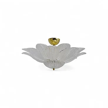 Lampadario Margherita Mid-Century Modern in vetro di Murano, anni 2000