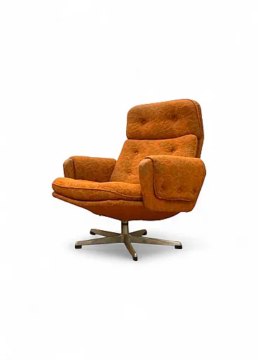 Poltrona girevole di Gerald Neusser, anni '70