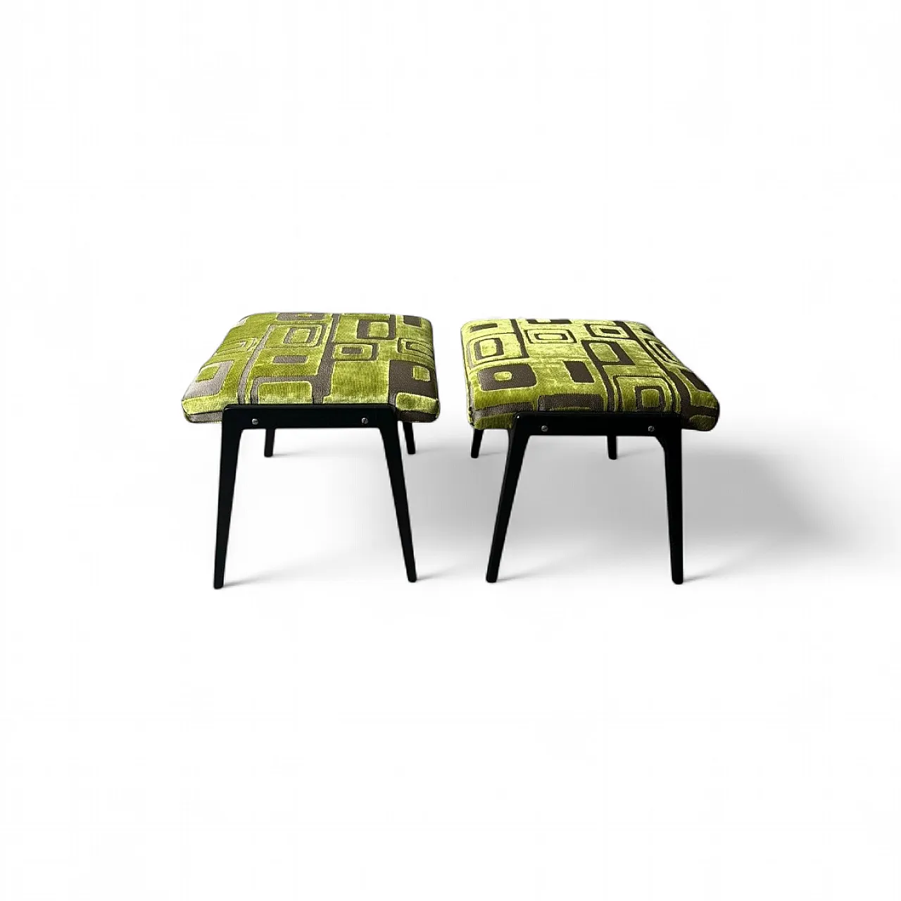 Pair of wooden and upholstered benches, Paolo Buffa's style, 1960s 20