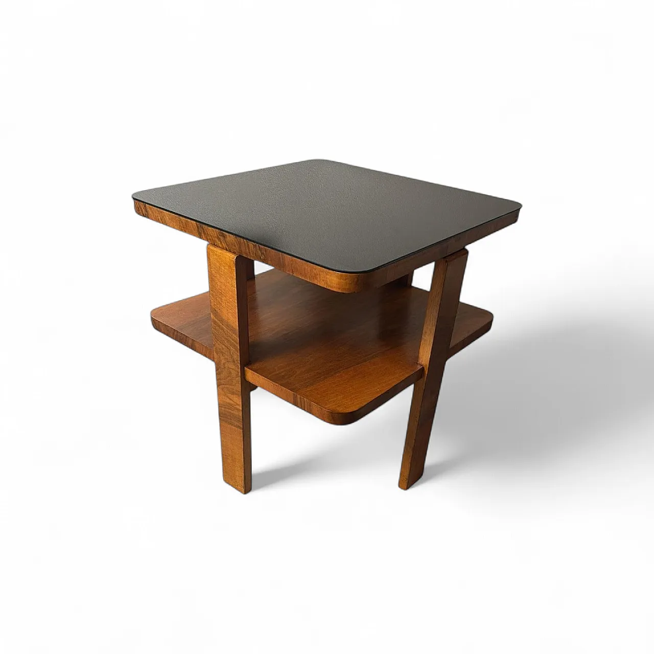 Art Deco square coffee table with glass top, 1930s 21