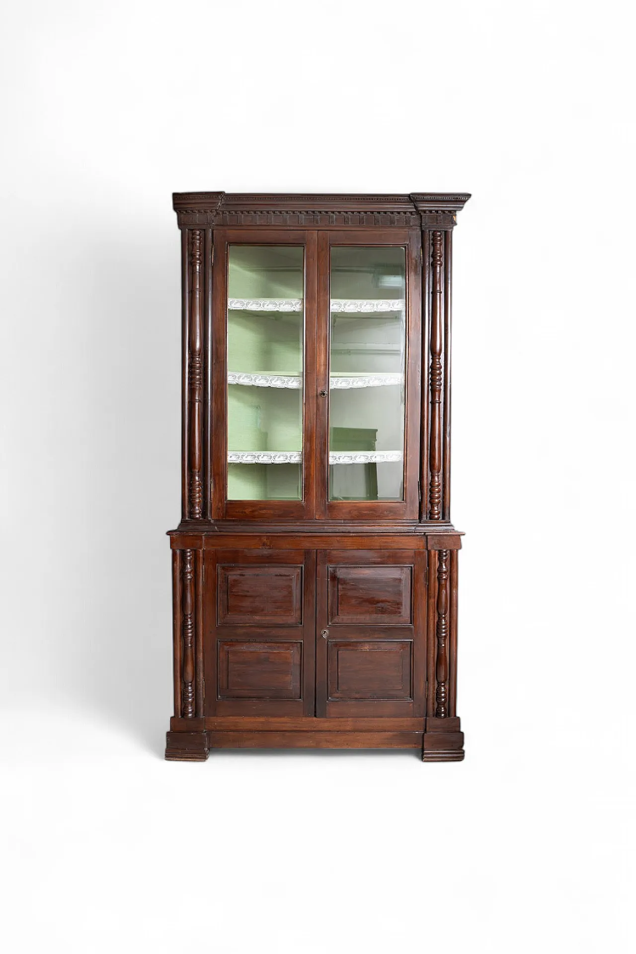 Angoliera Luigi Filippo Napoletana in massello di noce, primo '800 5