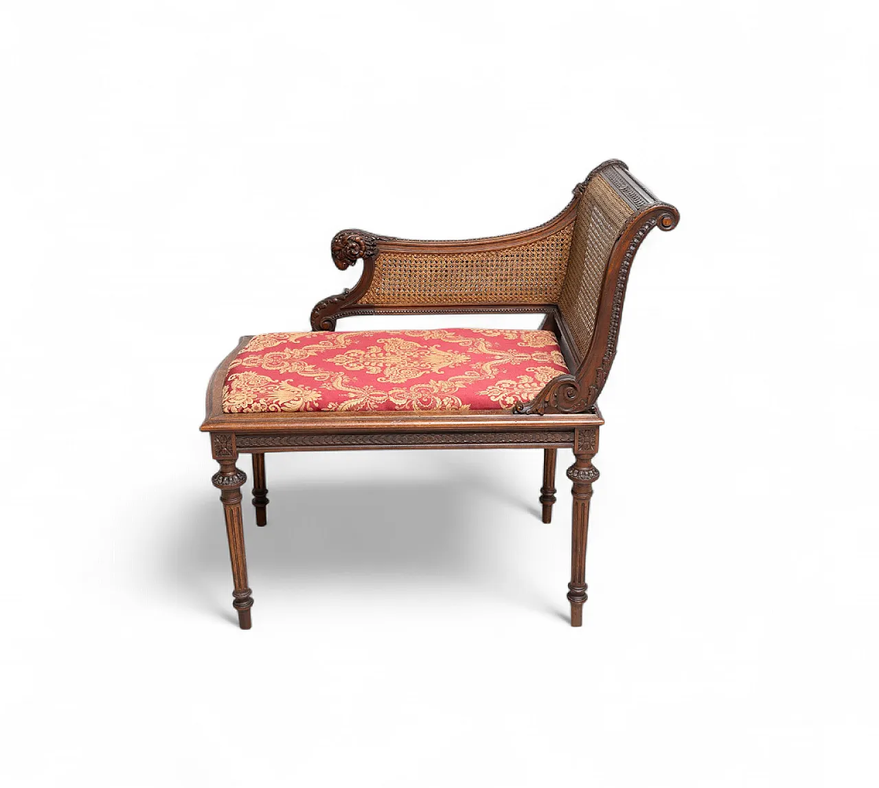 Panchetta Napoleone III in massello di noce, '800 5