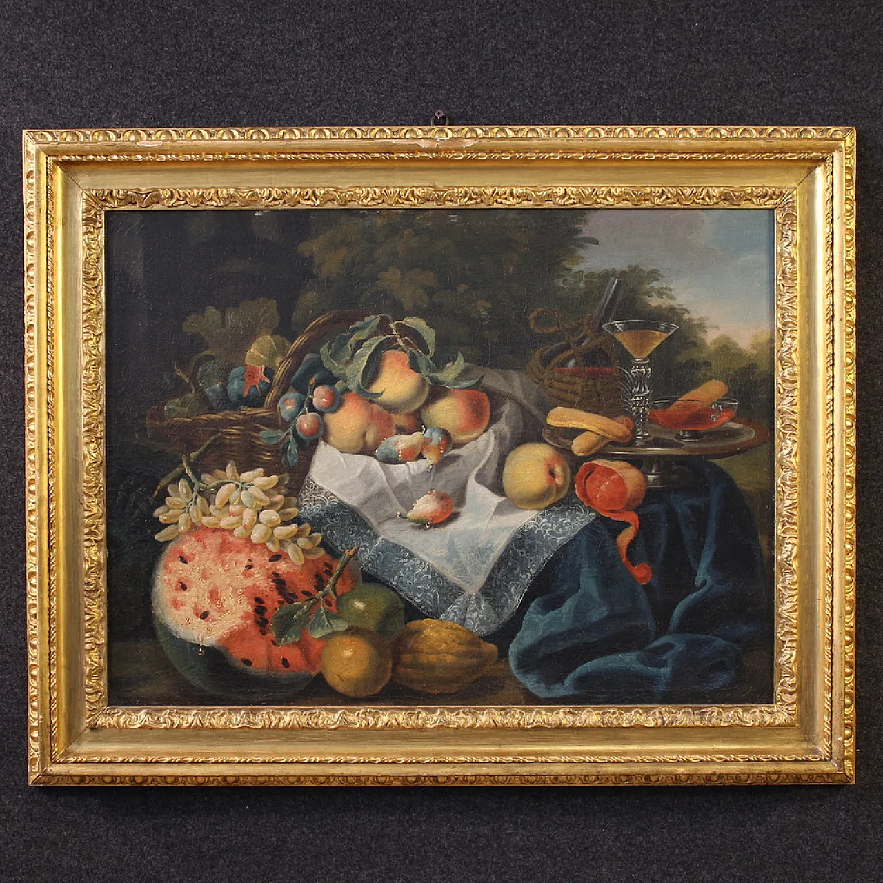 Quadro italiano natura morta con frutta, '600 1