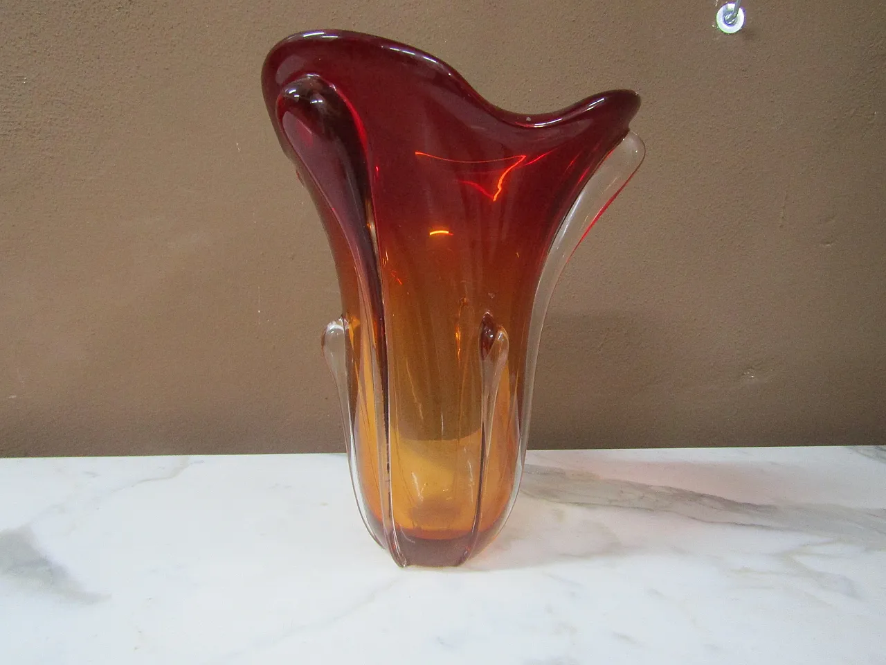 Murano glass vase, late 20th century 5