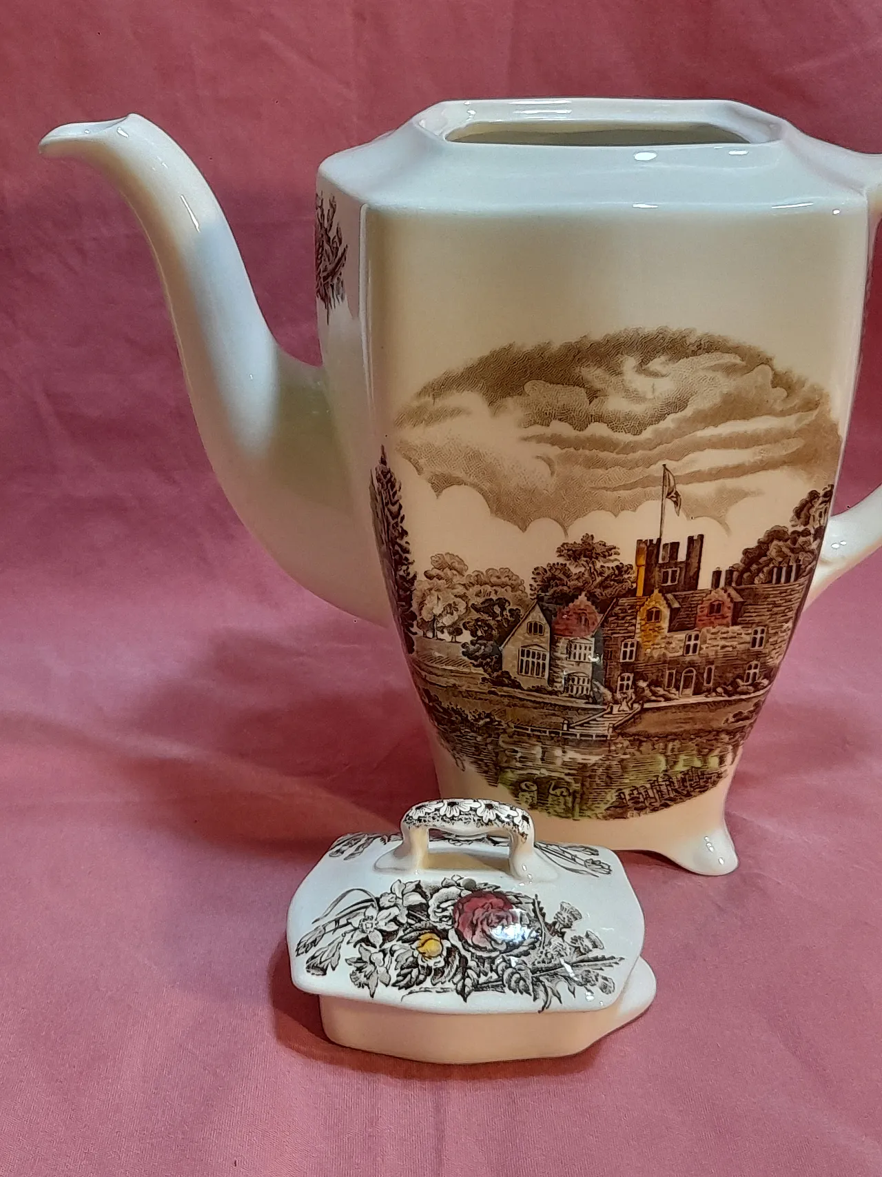 Servizio da  caffè in porcellana Royal Homes di Johnson Bros, anni '50 28