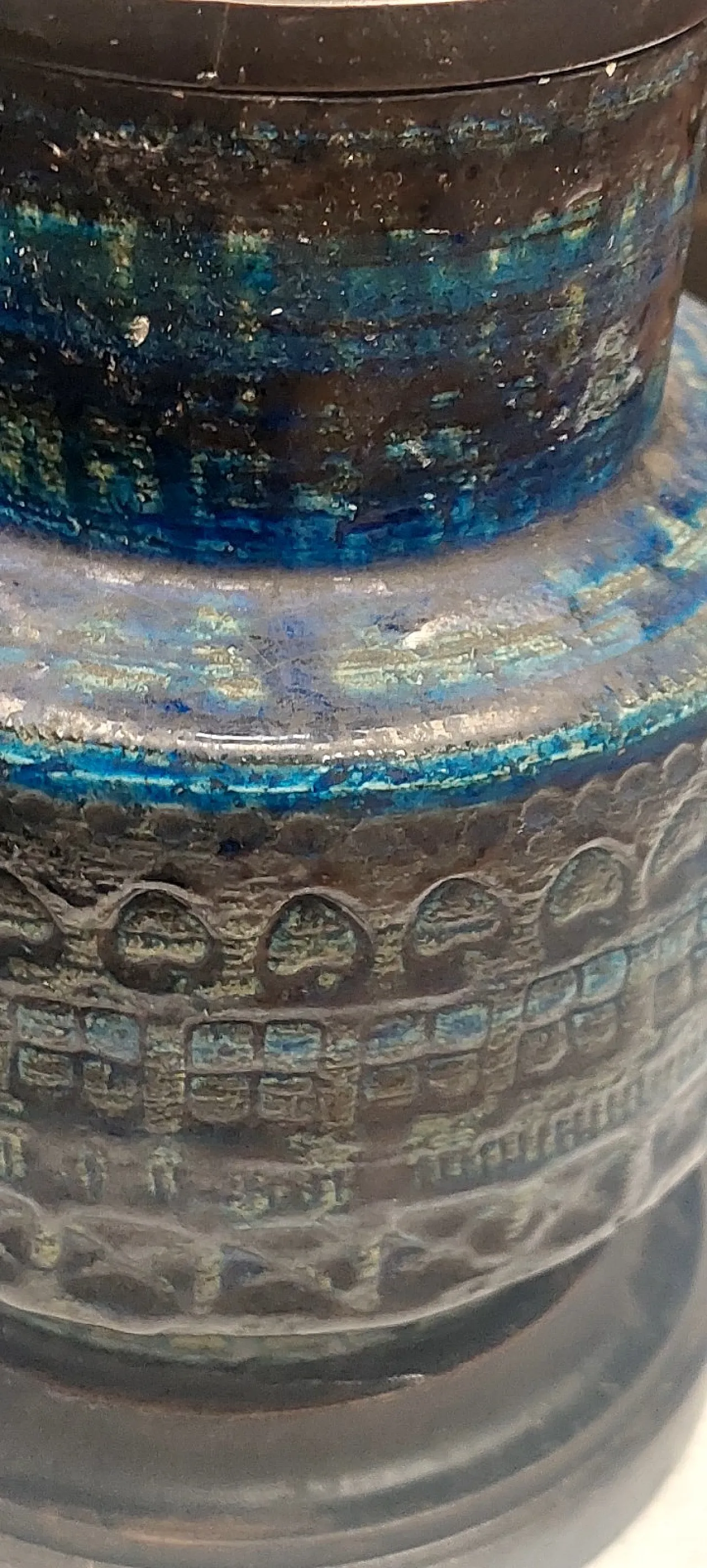 Lampada da tavolo in ceramica di Aldo Londi per Bitossi, anni '70 2