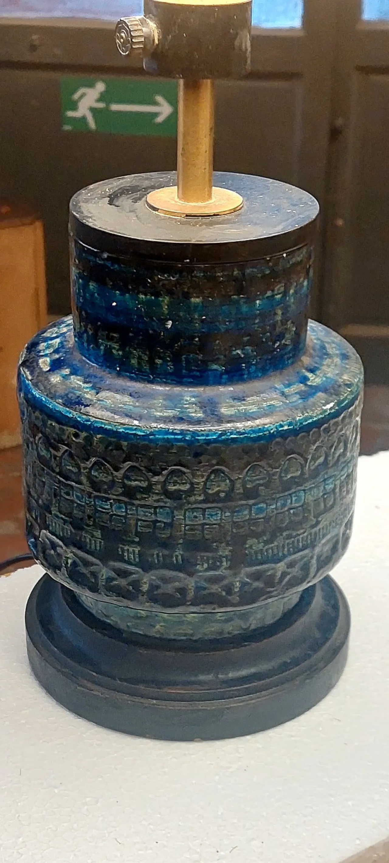 Lampada da tavolo in ceramica di Aldo Londi per Bitossi, anni '70 4
