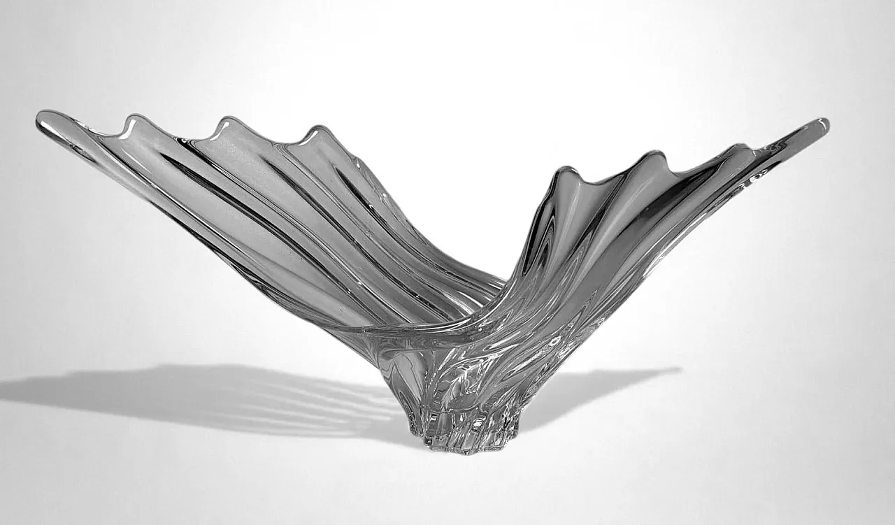 Centrotavola in cristallo Art Deco, anni '70 3