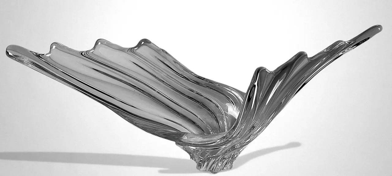 Centrotavola in cristallo Art Deco, anni '70 6