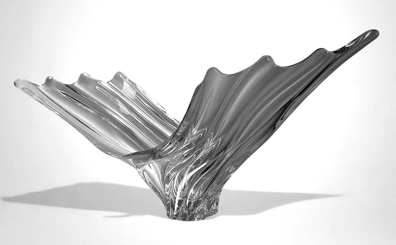 Centrotavola in cristallo Art Deco, anni '70 7