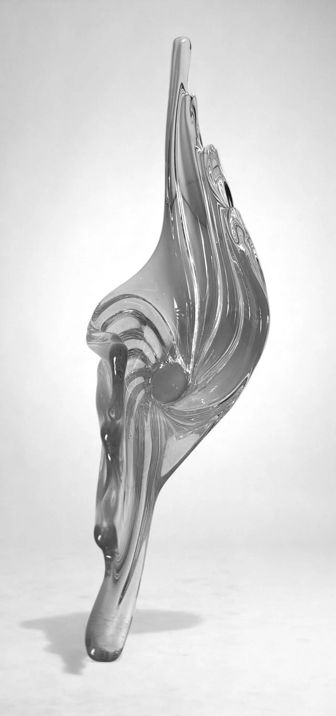 Centrotavola in cristallo Art Deco, anni '70 10