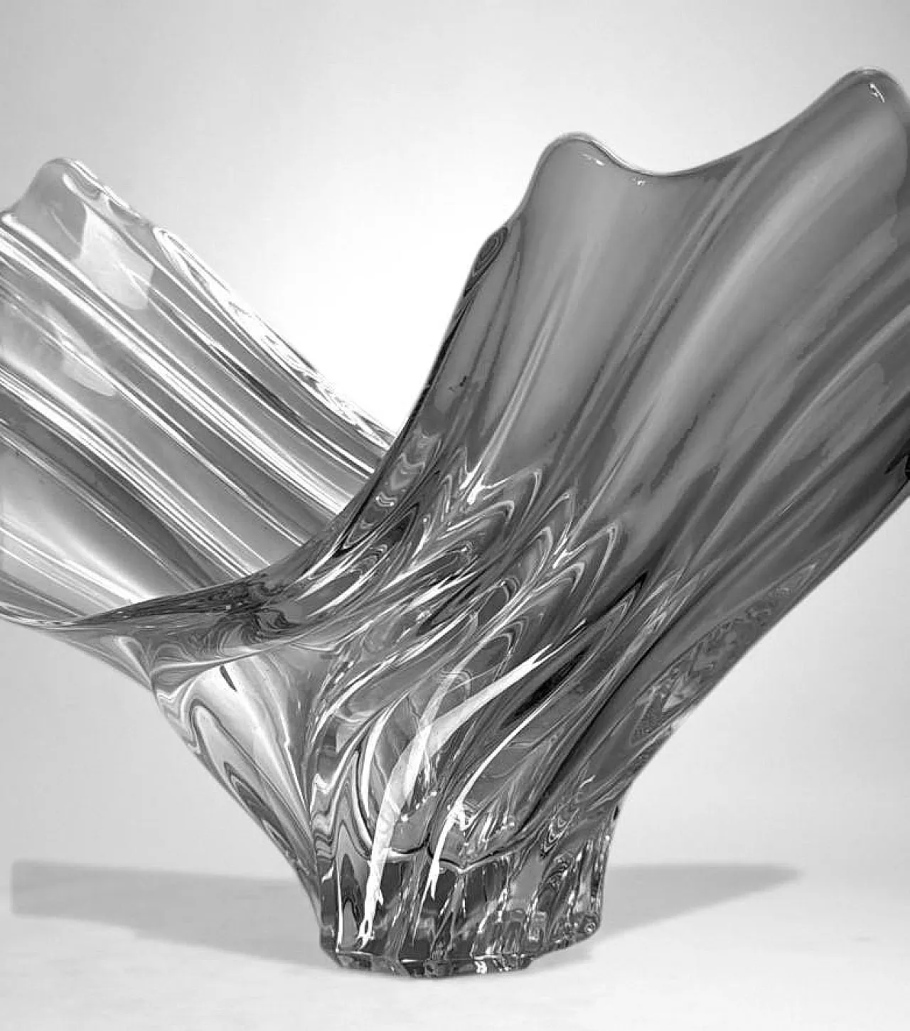 Centrotavola in cristallo Art Deco, anni '70 14