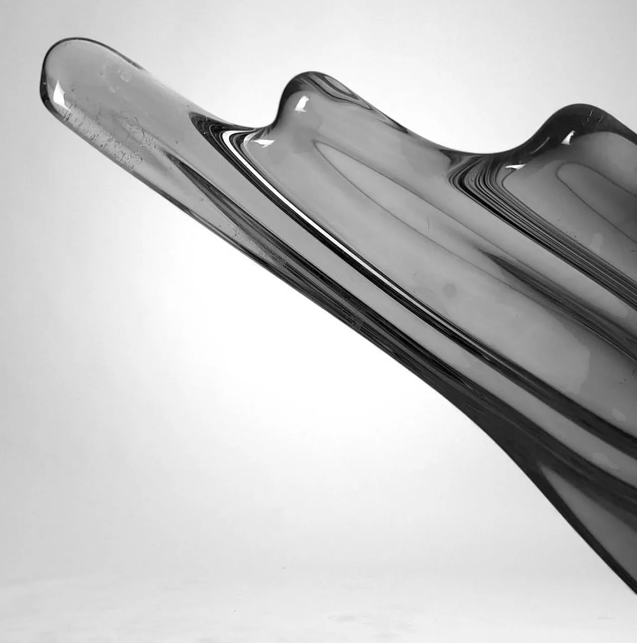 Centrotavola in cristallo Art Deco, anni '70 16