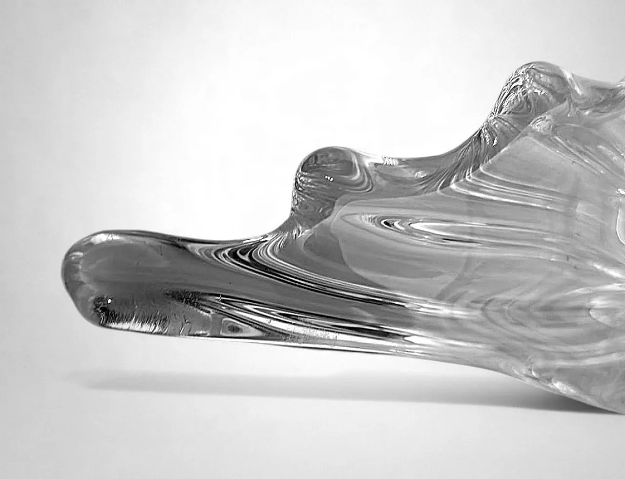 Centrotavola in cristallo Art Deco, anni '70 17