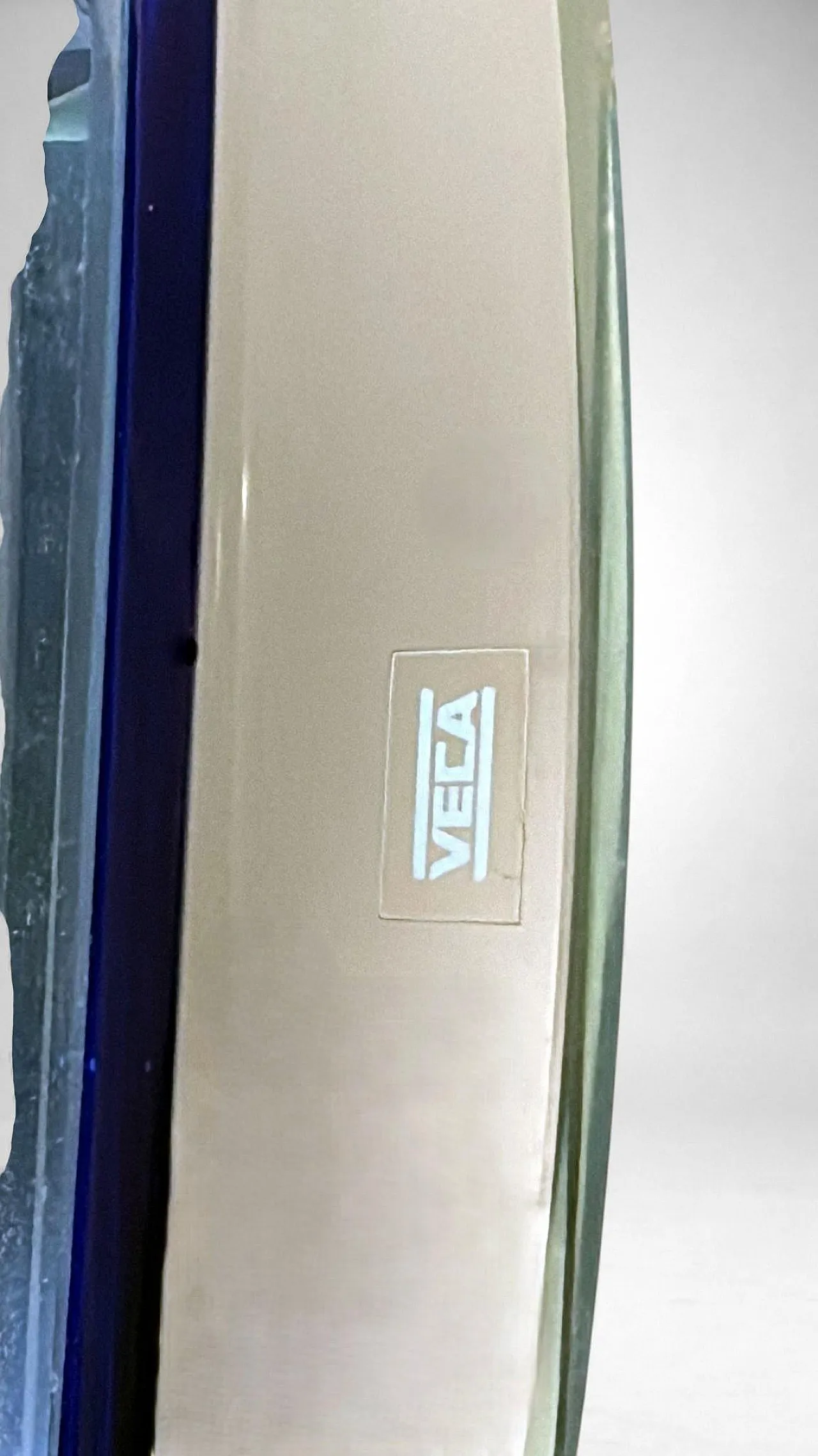 Pair of wall lamps in steel and crystal by Veca for Fontana Arte, 1970 15