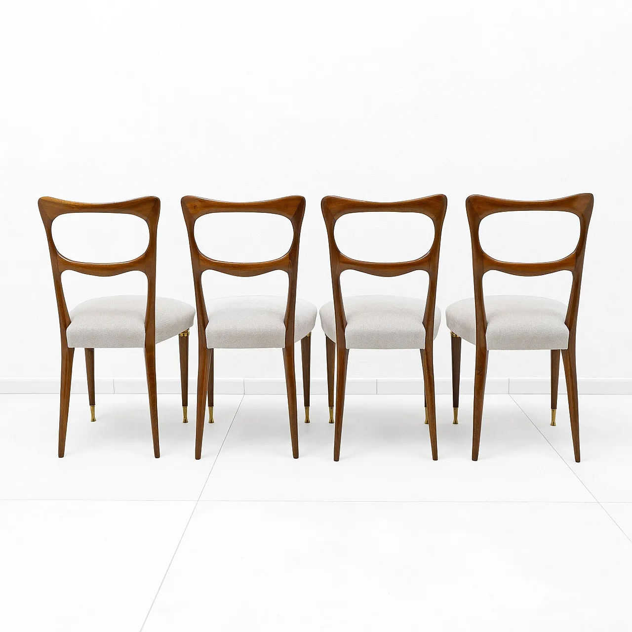 4 Sedie Mid-Century Modern attribuite a Paolo Buffa, anni '50 6