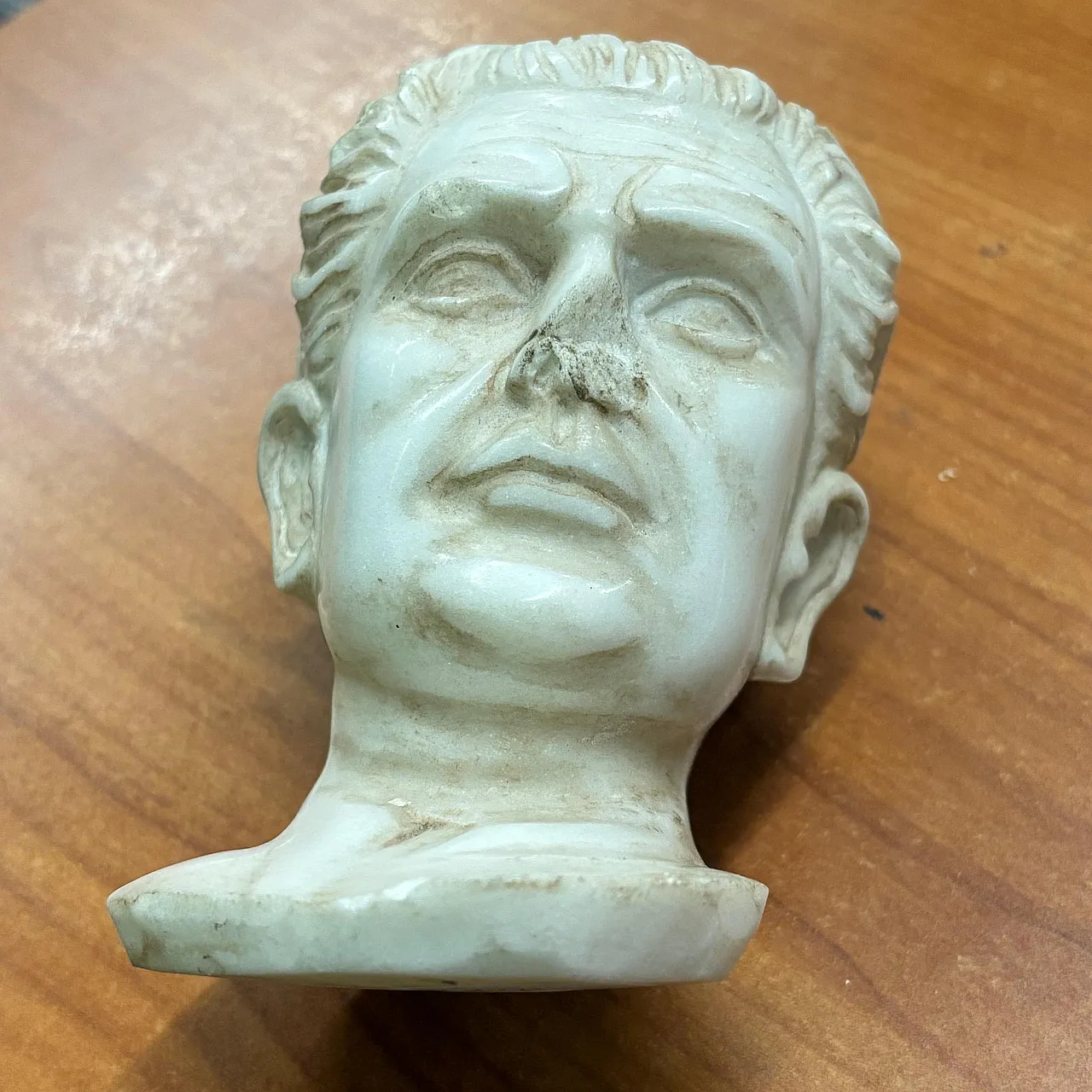 Scultura in marmo di imperatore, '800 1