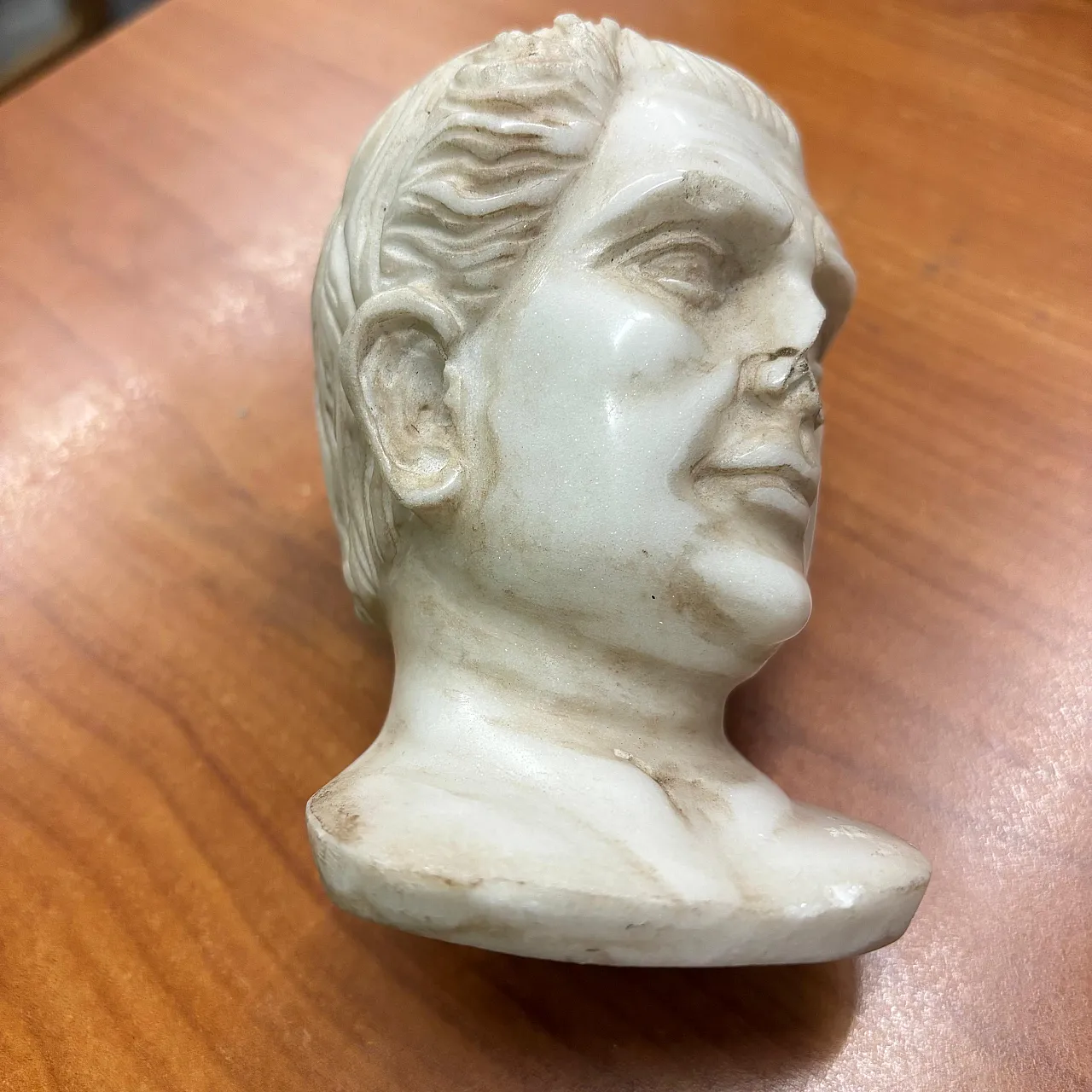 Scultura in marmo di imperatore, '800 7