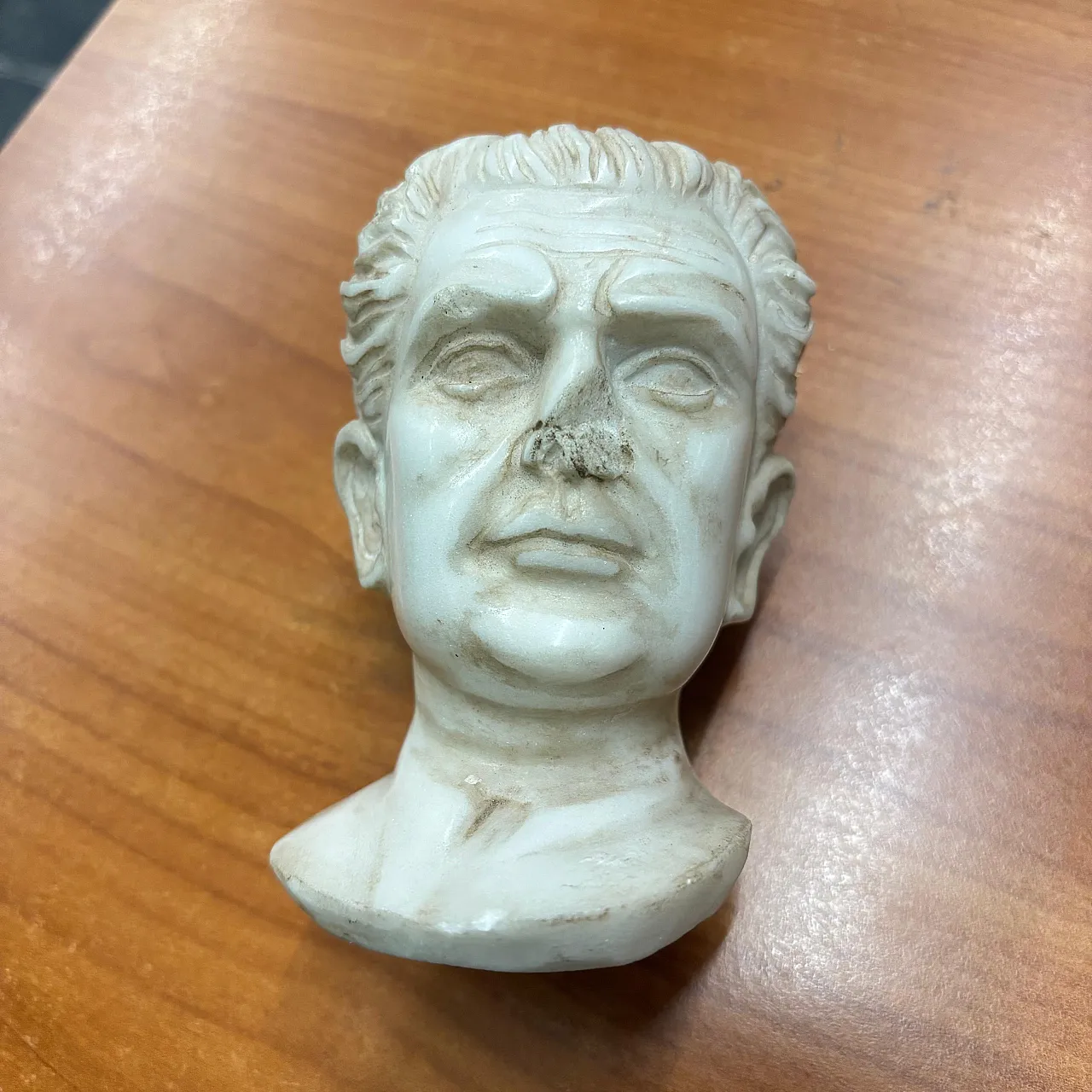 Scultura in marmo di imperatore, '800 9