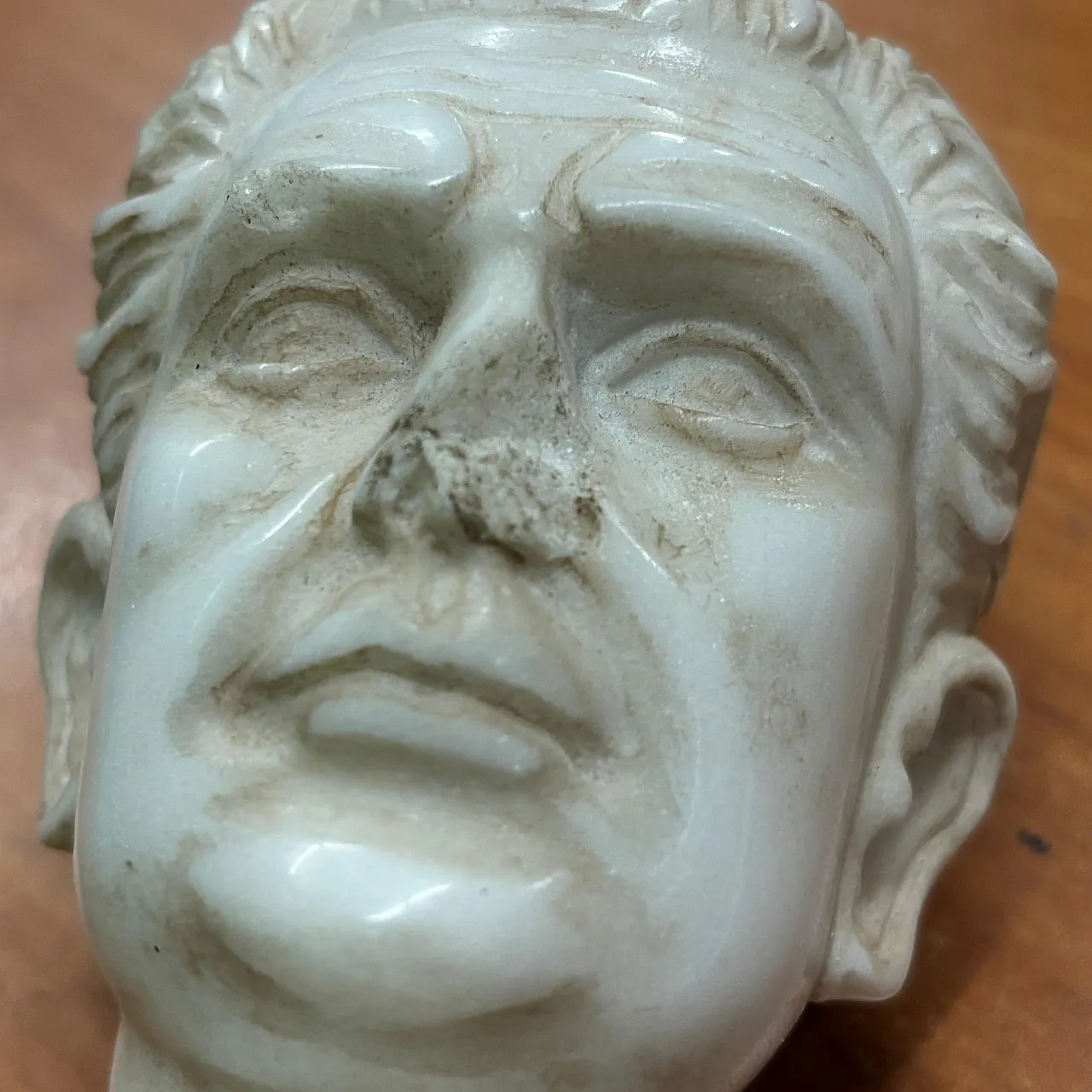 Scultura in marmo di imperatore, '800 11