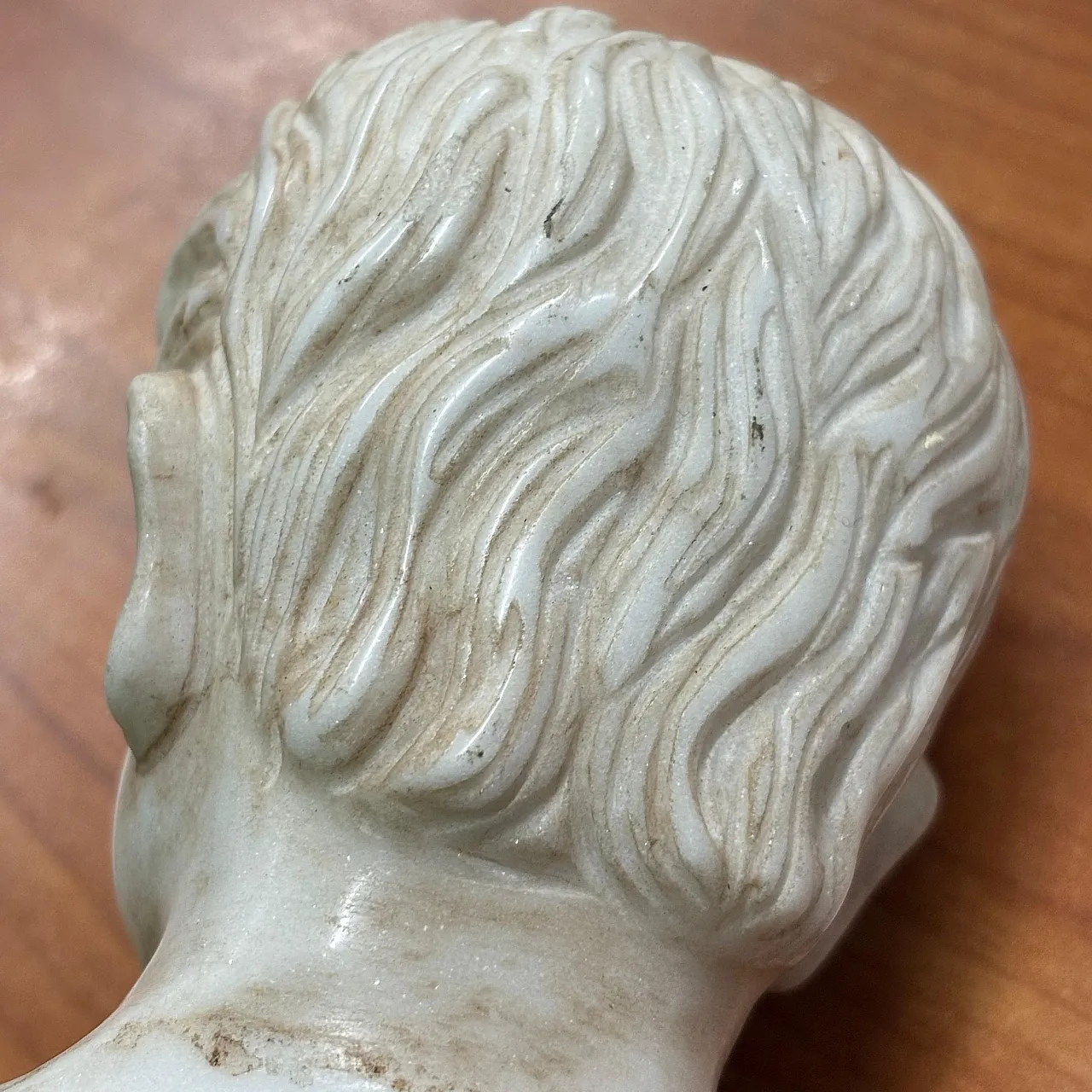 Scultura in marmo di imperatore, '800 13