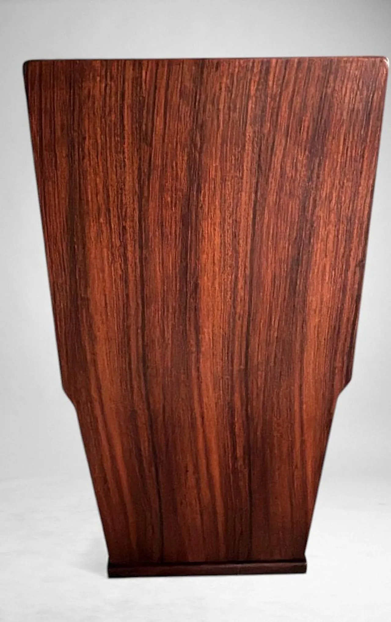 Mid-Century Modern console in walnut with glass top, 1970s 9